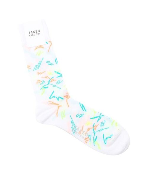 ネオンパターン ソックス メンズ 靴下 ネオン ソックス Takeo Kikuchi タケオキクチ ファッション通販 タカシマヤファッションスクエア