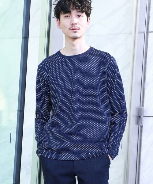 タックドット胸ポケカットソー メンズ トップス ロンt 長袖 カットソー ポケット カットソー Takeo Kikuchi タケオキクチ ファッション通販 タカシマヤファッションスクエア