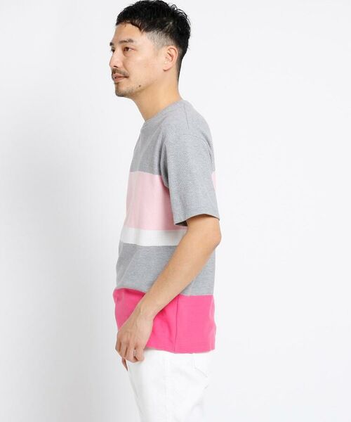 パネルボーダークルーネックｔシャツ メンズ トップス Tシャツ ボーダー 半袖 その他トップス Takeo Kikuchi タケオキクチ ファッション通販 タカシマヤファッションスクエア