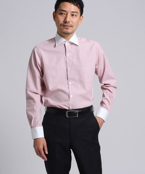カラーストライプシャツ メンズ シャツ ビジネス ストライプ シャツ ブラウス Takeo Kikuchi タケオキクチ ファッション通販 タカシマヤファッションスクエア