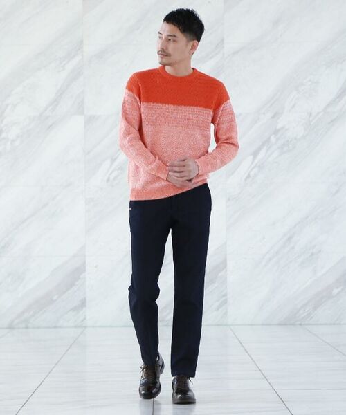 メランジカラーブロックニット メンズ クルーネック プルオーバー ニット ニット セーター Takeo Kikuchi タケオキクチ ファッション通販 タカシマヤファッションスクエア