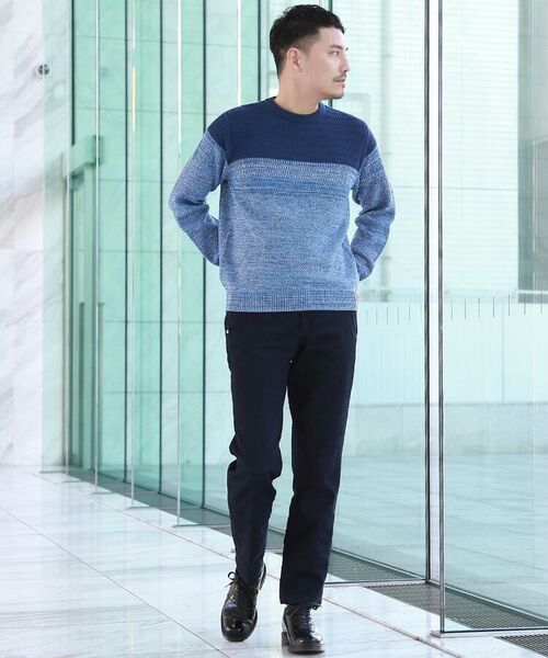 メランジカラーブロックニット メンズ クルーネック プルオーバー ニット ニット セーター Takeo Kikuchi タケオキクチ ファッション通販 タカシマヤファッションスクエア