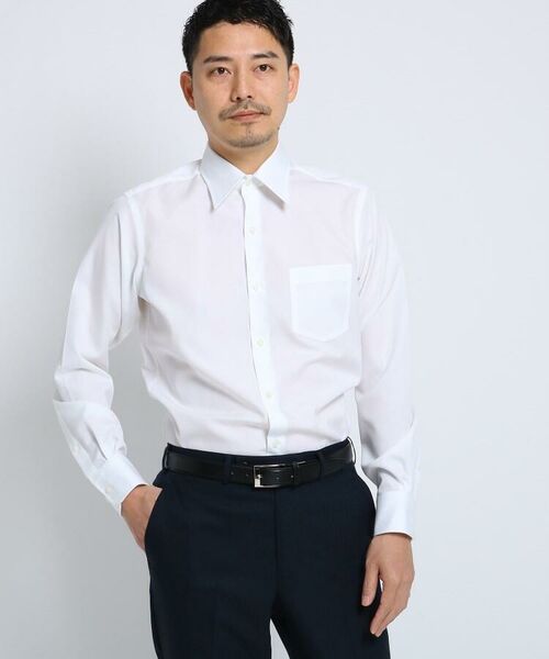 100 2ブロードシャツ メンズ シャツ ワイシャツ 形態安定 無地 白 シャツ ブラウス Takeo Kikuchi タケオキクチ ファッション通販 タカシマヤファッションスクエア