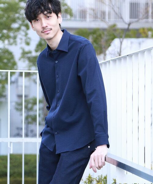 シアサッカーシャツ メンズ シャツ ストレッチ ストライプ シャツ ブラウス Takeo Kikuchi タケオキクチ ファッション通販 タカシマヤファッションスクエア