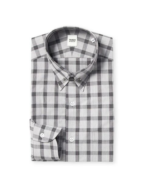 セール メランジチェック ビジネス シャツ シャツ ブラウス Takeo Kikuchi タケオキクチ ファッション通販 タカシマヤファッションスクエア
