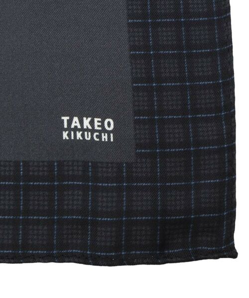 TAKEO KIKUCHI / タケオキクチ ハンカチ | チェックトリムポケットチーフ | 詳細3