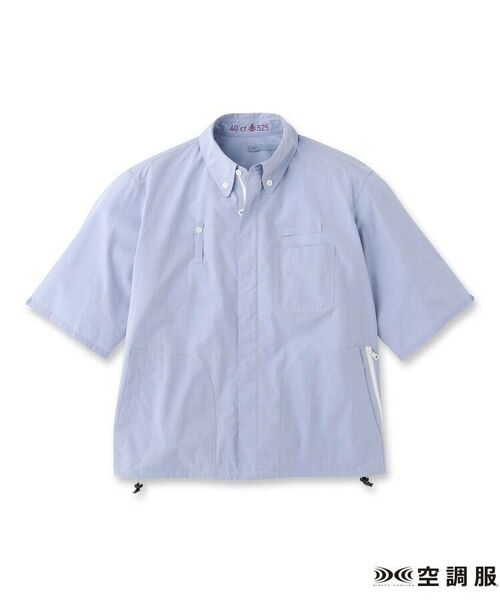TAKEO KIKUCHI / タケオキクチ パーカー | 空調服(TM)半袖ボタンダウンシャツ ファン付きウェア | 詳細1