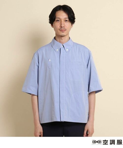 TAKEO KIKUCHI / タケオキクチ パーカー | 空調服(TM)半袖ボタンダウンシャツ ファン付きウェア | 詳細12