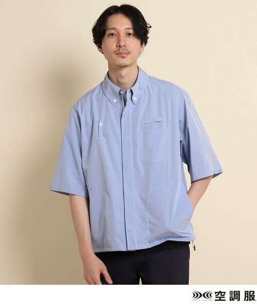 TAKEO KIKUCHI / タケオキクチ パーカー | 空調服(TM)半袖ボタンダウンシャツ ファン付きウェア | 詳細15