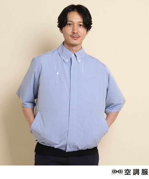 TAKEO KIKUCHI / タケオキクチ パーカー | 空調服(TM)半袖ボタンダウンシャツ ファン付きウェア | 詳細16