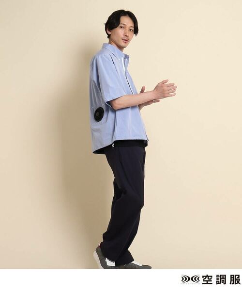 TAKEO KIKUCHI / タケオキクチ パーカー | 空調服(TM)半袖ボタンダウンシャツ ファン付きウェア | 詳細20