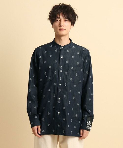TAKEO KIKUCHI / タケオキクチ Tシャツ | 525DENIM バンドカラーシャツ | 詳細11