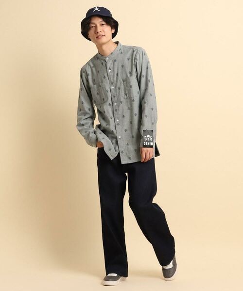 TAKEO KIKUCHI / タケオキクチ Tシャツ | 525DENIM バンドカラーシャツ | 詳細19