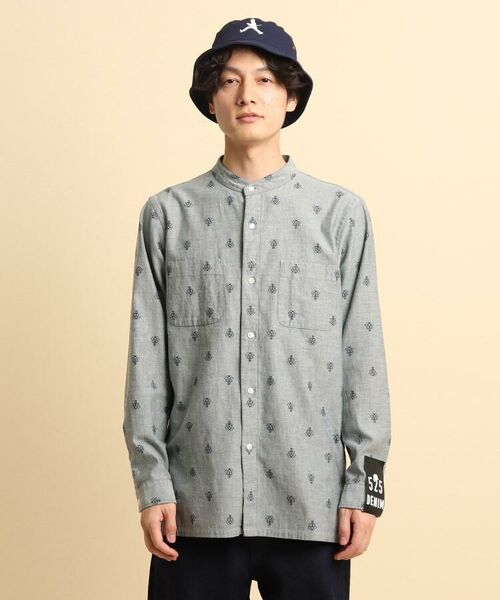 TAKEO KIKUCHI / タケオキクチ Tシャツ | 525DENIM バンドカラーシャツ | 詳細6