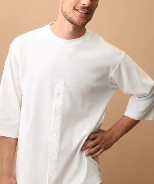 TAKEO KIKUCHI / タケオキクチ カットソー | 裾明きデザイン 7分袖Tシャツ | 詳細6
