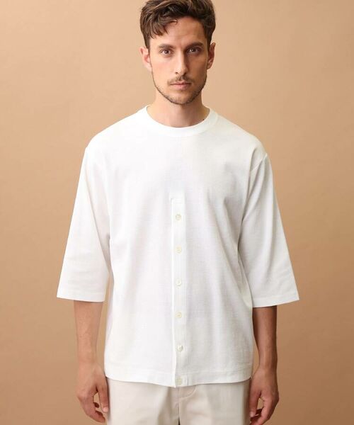 TAKEO KIKUCHI / タケオキクチ カットソー | 裾明きデザイン 7分袖Tシャツ | 詳細8