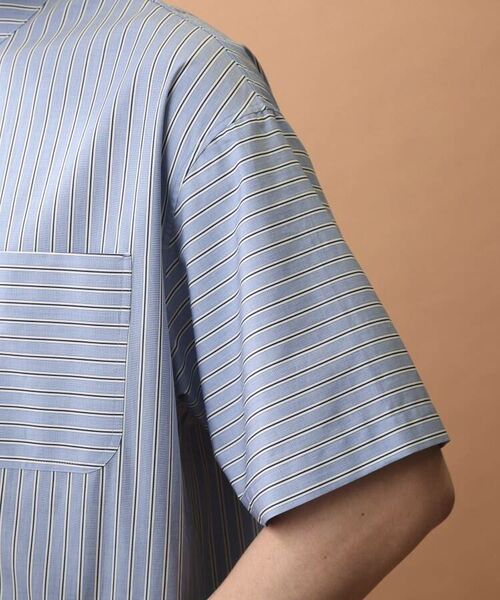 TAKEO KIKUCHI / タケオキクチ Tシャツ | 【Sサイズ～】ストライプ ヘンリーシャツ | 詳細12