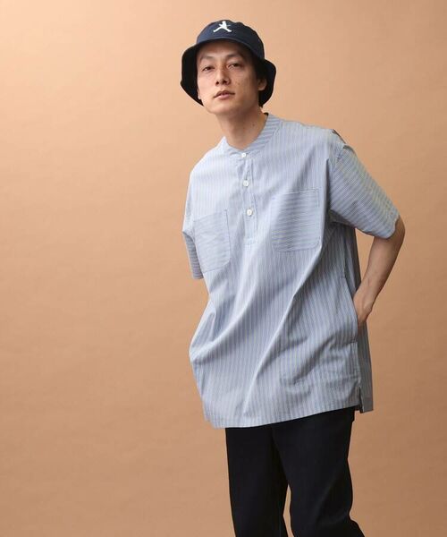 TAKEO KIKUCHI / タケオキクチ Tシャツ | 【Sサイズ～】ストライプ ヘンリーシャツ | 詳細5