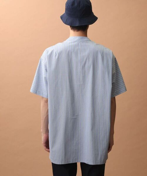 TAKEO KIKUCHI / タケオキクチ Tシャツ | 【Sサイズ～】ストライプ ヘンリーシャツ | 詳細9