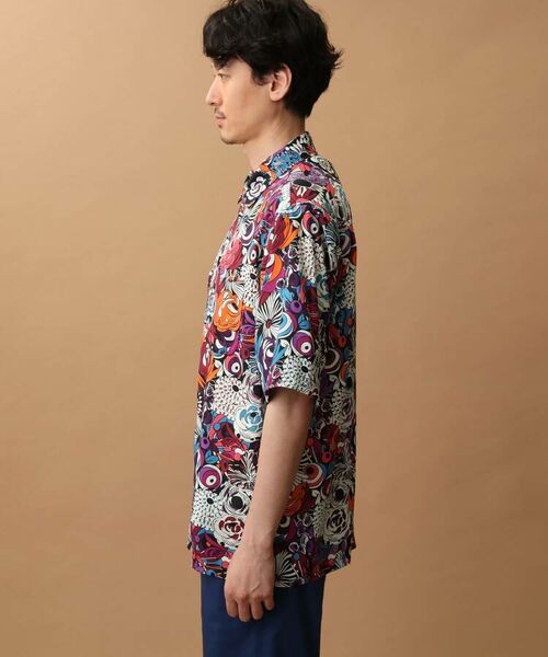 TAKEO KIKUCHI / タケオキクチ Tシャツ | サイケデリックフラワー5分袖シャツ | 詳細11