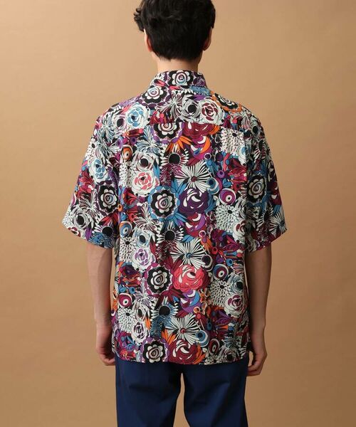 TAKEO KIKUCHI / タケオキクチ Tシャツ | サイケデリックフラワー5分袖シャツ | 詳細12