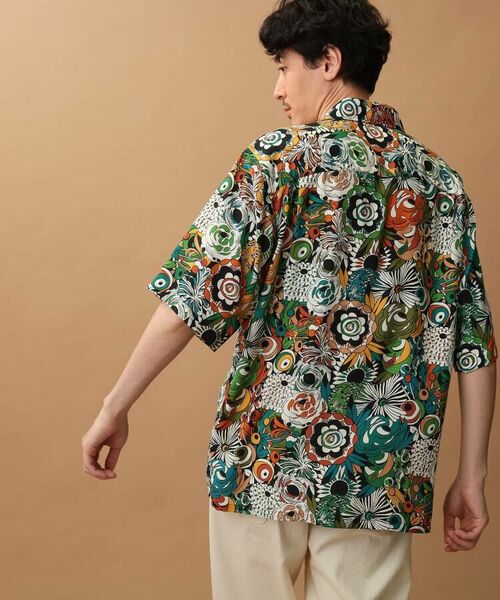 TAKEO KIKUCHI / タケオキクチ Tシャツ | サイケデリックフラワー5分袖シャツ | 詳細2