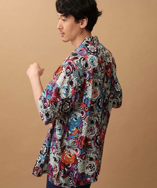 TAKEO KIKUCHI / タケオキクチ Tシャツ | サイケデリックフラワー5分袖シャツ | 詳細6