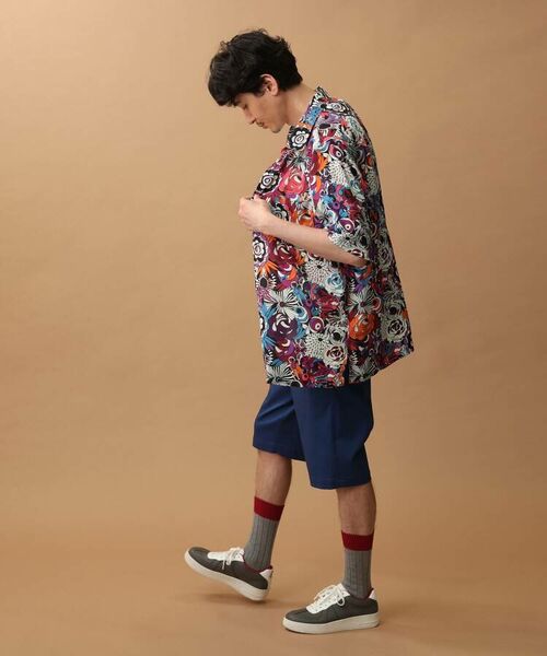 TAKEO KIKUCHI / タケオキクチ Tシャツ | サイケデリックフラワー5分袖シャツ | 詳細8