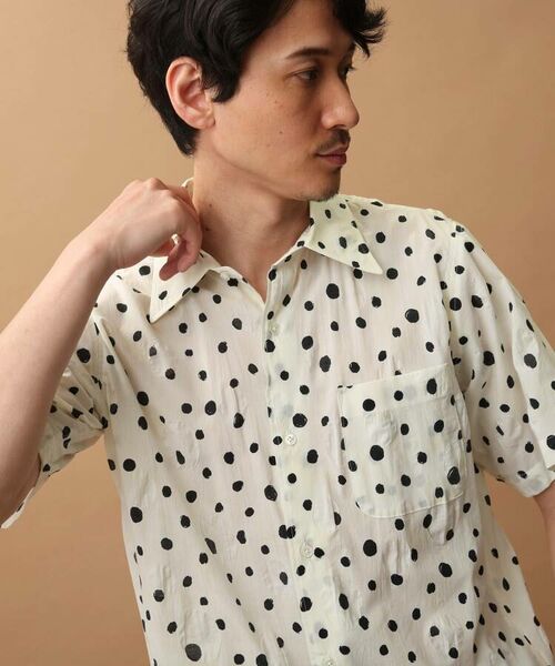 TAKEO KIKUCHI / タケオキクチ Tシャツ | 塩縮ドットプリント半袖シャツ | 詳細6