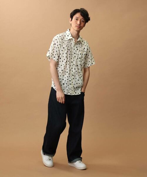 TAKEO KIKUCHI / タケオキクチ Tシャツ | 塩縮ドットプリント半袖シャツ | 詳細8