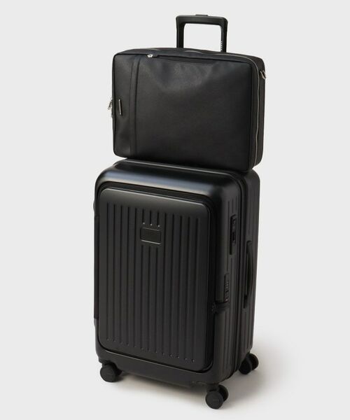 TAKEO KIKUCHI / タケオキクチ トラベルバッグ | 【CITY BLACK】スーツケース Mサイズ（フロント横開きエキスパンダブル） | 詳細7