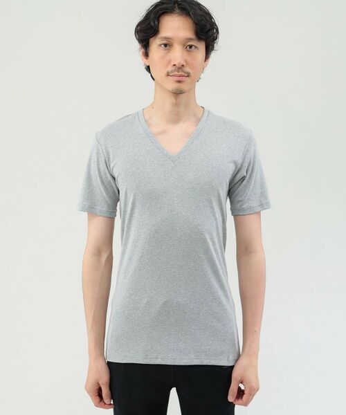 TAKEO KIKUCHI / タケオキクチ Tシャツ | 【MADE IN JAPAN】ベーシック半袖VネックTシャツ | 詳細2