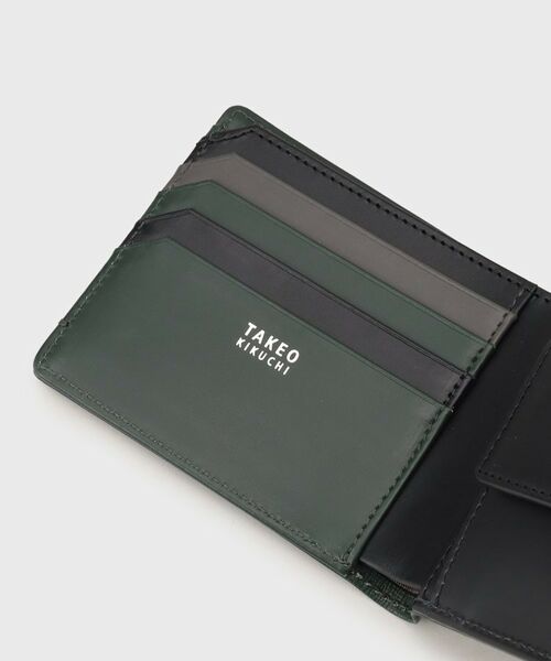 TAKEO KIKUCHI / タケオキクチ 財布・コインケース・マネークリップ | 配色型押しレザー2つ折り財布 | 詳細17