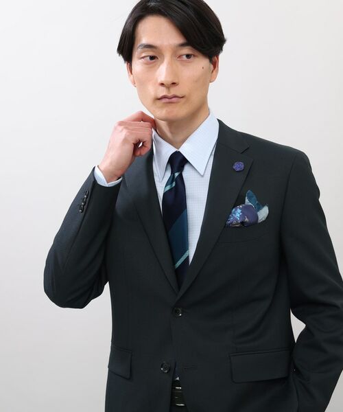 TAKEO KIKUCHI / タケオキクチ セットアップ | 【Made in JAPAN】マイクロデザイン カラー スーツ | 詳細17