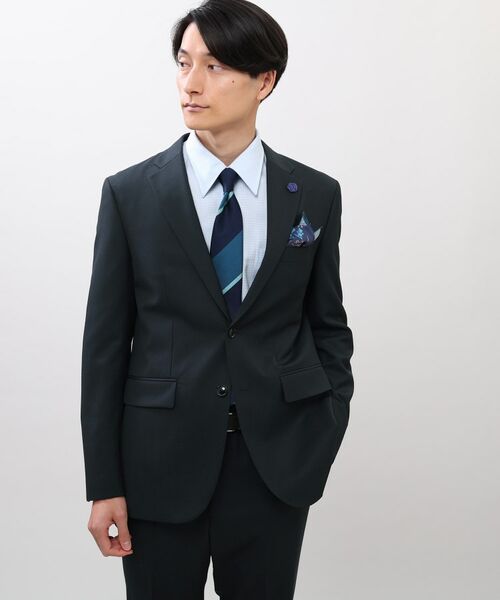 TAKEO KIKUCHI / タケオキクチ セットアップ | 【Made in JAPAN】マイクロデザイン カラー スーツ | 詳細18