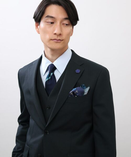 TAKEO KIKUCHI / タケオキクチ セットアップ | 【Made in JAPAN】マイクロデザイン カラー スーツ | 詳細19