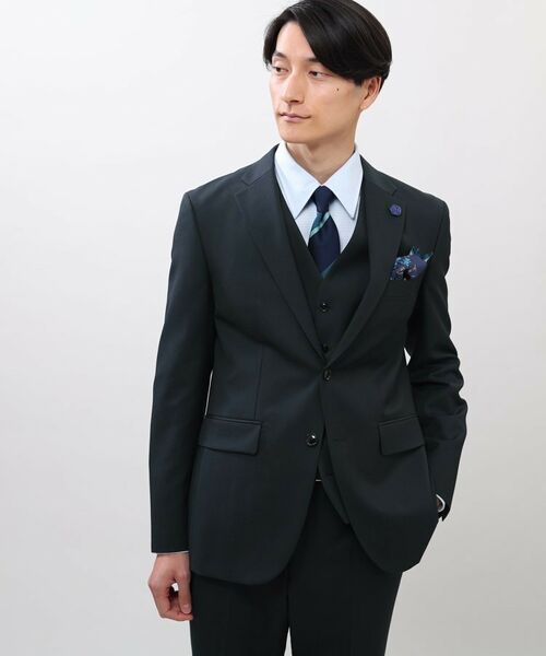 TAKEO KIKUCHI / タケオキクチ セットアップ | 【Made in JAPAN】マイクロデザイン カラー スーツ | 詳細20