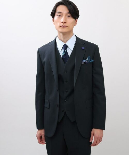 TAKEO KIKUCHI / タケオキクチ セットアップ | 【Made in JAPAN】マイクロデザイン カラー スーツ | 詳細21