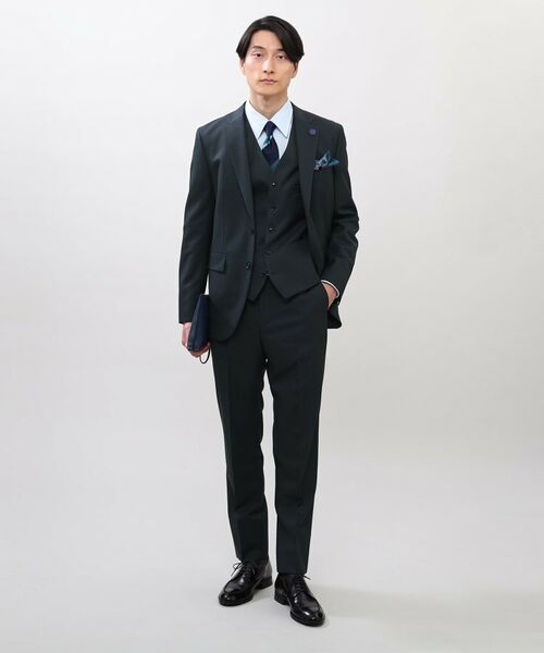 TAKEO KIKUCHI / タケオキクチ セットアップ | 【Made in JAPAN】マイクロデザイン カラー スーツ | 詳細27