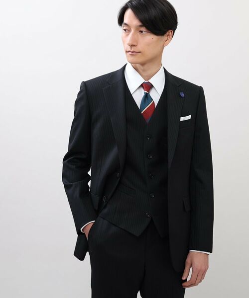 TAKEO KIKUCHI / タケオキクチ セットアップ | 絣りストライプ スーツ | 詳細19