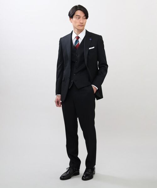 TAKEO KIKUCHI / タケオキクチ セットアップ | 絣りストライプ スーツ | 詳細21