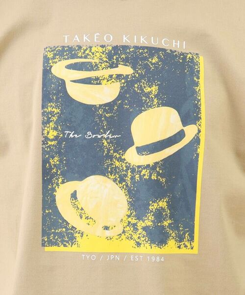 TAKEO KIKUCHI / タケオキクチ Tシャツ | 【Sサイズ～】ボーラーハット プリント Tシャツ | 詳細12