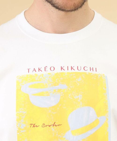TAKEO KIKUCHI / タケオキクチ Tシャツ | 【Sサイズ～】ボーラーハット プリント Tシャツ | 詳細5