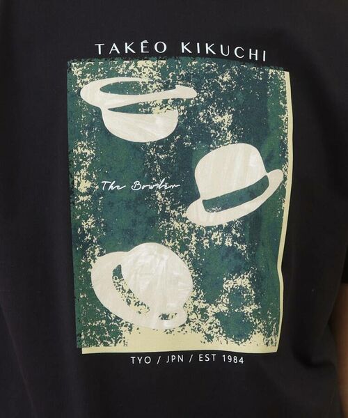 TAKEO KIKUCHI / タケオキクチ Tシャツ | 【Sサイズ～】ボーラーハット プリント Tシャツ | 詳細8