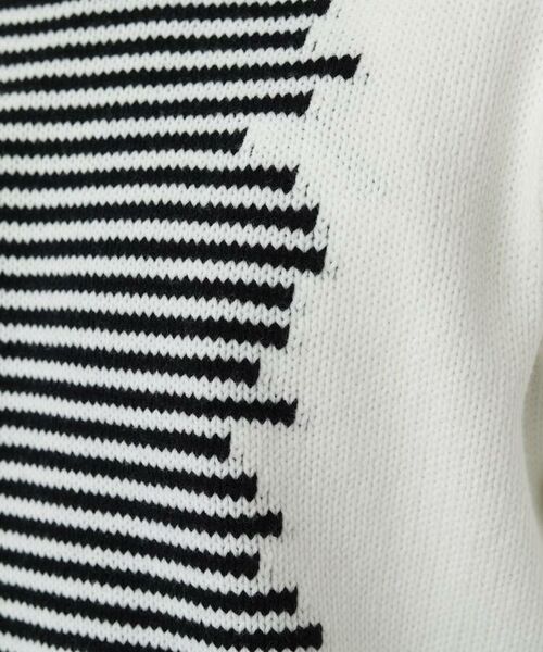 TAKEO KIKUCHI / タケオキクチ ニット・セーター | 【Sサイズ～】パネル配色ボーダーニット | 詳細9
