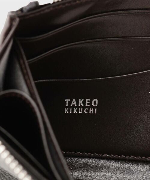 TAKEO KIKUCHI / タケオキクチ 財布・コインケース・マネークリップ | イタリアンブラックレザー エクセラ ミニＬ型ウオレット | 詳細6