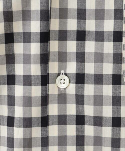 TAKEO KIKUCHI / タケオキクチ Tシャツ | 【Sサイズ~】モノトーン切替チェックシャツ | 詳細8