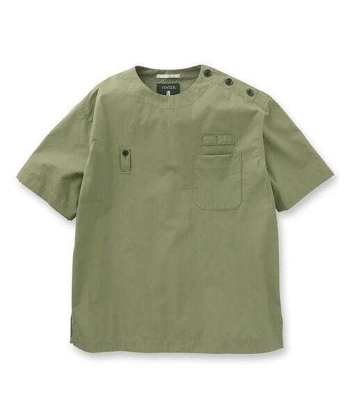 TAKEO KIKUCHI / タケオキクチ Tシャツ | 高密度ウェザークロス プルオーバーシャツ | 詳細1