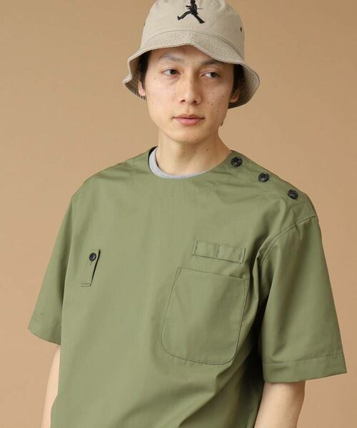 TAKEO KIKUCHI / タケオキクチ Tシャツ | 高密度ウェザークロス プルオーバーシャツ | 詳細19