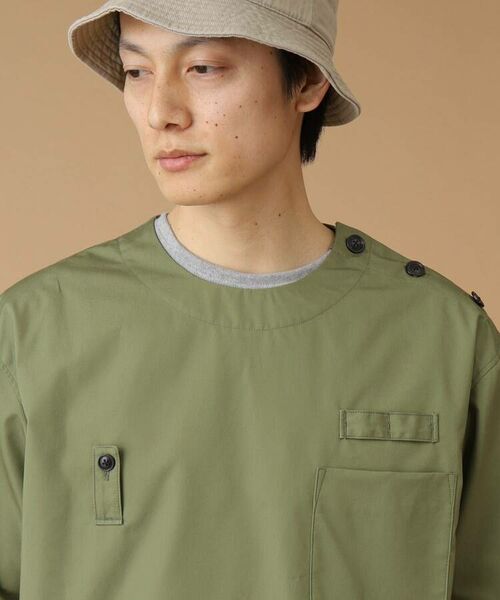 TAKEO KIKUCHI / タケオキクチ Tシャツ | 高密度ウェザークロス プルオーバーシャツ | 詳細5